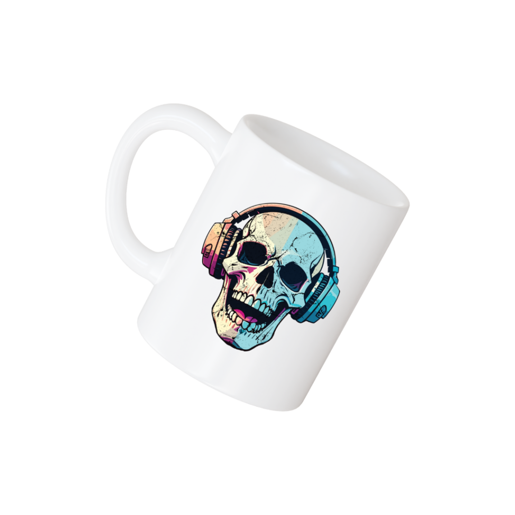 Taza calavera DTF Costa Rica